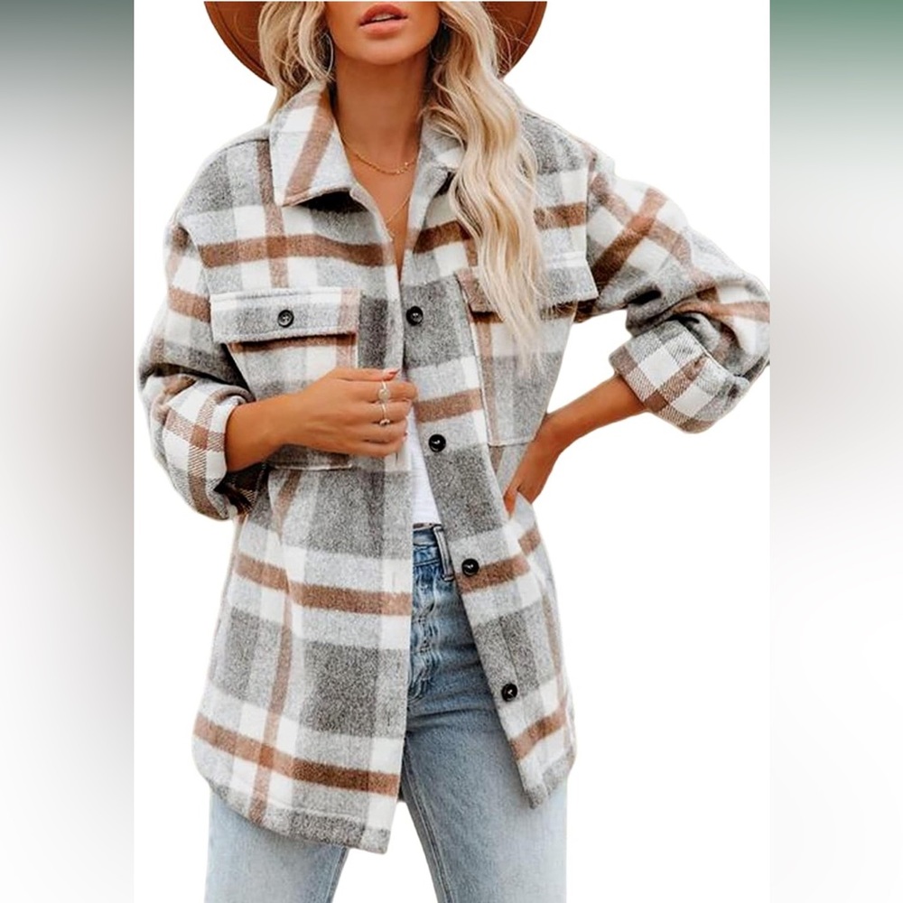 Women’s Flannel Shacket Casual